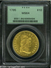 1795 $10 13 Leaves MS64 PCGS